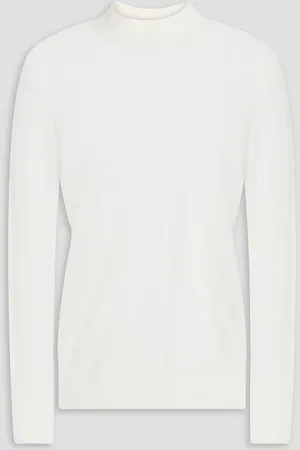 THEORY Pullover aus einer Wollmischung - Weiß - L