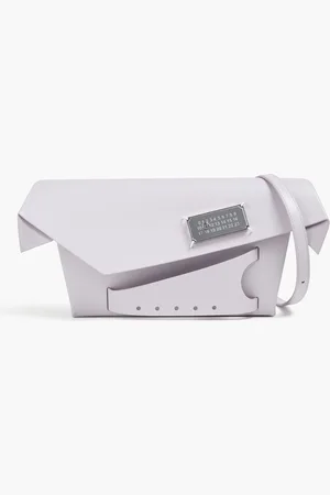 Maison Margiela Snatched Clutch aus Leder - Lila - OneSize
