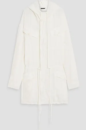 Maison Margiela Parka aus einer Cupromischung mit Kapuze - Weiß - IT 38