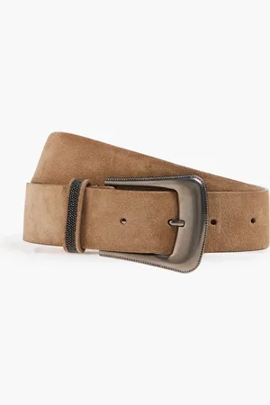 Brunello Cucinelli Gürtel aus Veloursleder - Braun - L