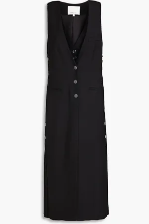 3.1 Phillip Lim Midikleid aus Grain de Poudre aus einer Wollmischung - - US 8
