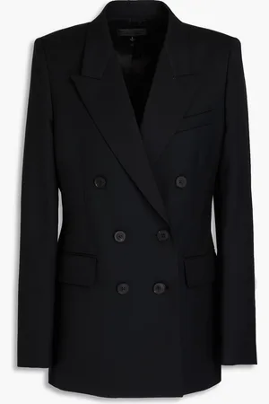 NILI LOTAN Valerie doppelreihiger Blazer aus Twill aus einer Wollmischung - - US 10