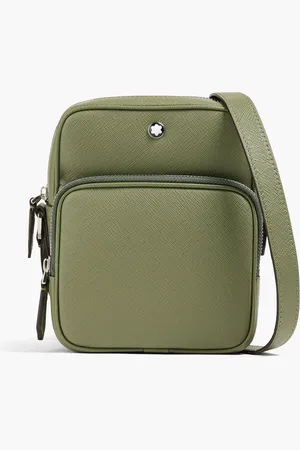Montblanc Messenger Bag aus strukturiertem Leder - Grün - OneSize