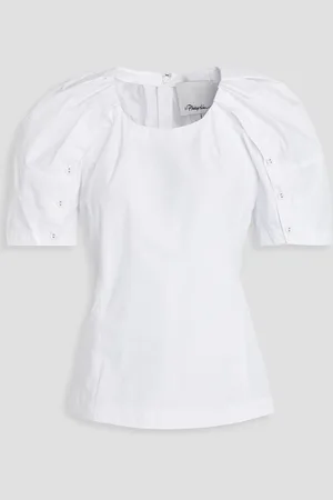 3.1 Phillip Lim Bloom Oberteil aus Popeline aus einer Baumwollmischung - - US 8
