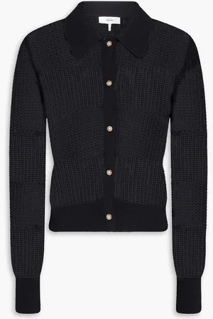 Frame Strickcardigan in Häkeloptik - - L