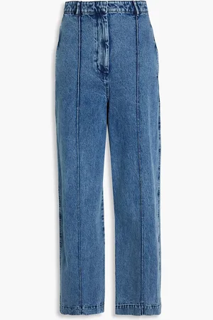 3.1 Phillip Lim Hoch sitzende Jeans mit geradem Bein - Blau - US 6