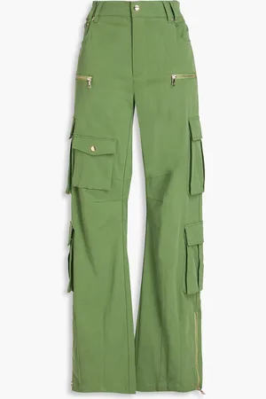 ALICE+OLIVIA Alice Olivia - Akers Cargohose aus Twill aus einer Lyocellmischung - Grün - US 0