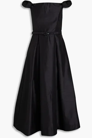 Nicholas Schulterfreies Midikleid aus Taft - - US 8
