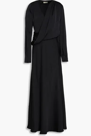 Nicholas Drapiertes Maxikleid aus Satin - - US 4