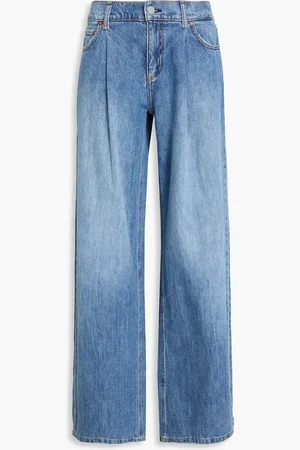 ALICE+OLIVIA Alice Olivia - Hoch sitzende Jeans mit weitem Bein - Blau - 31