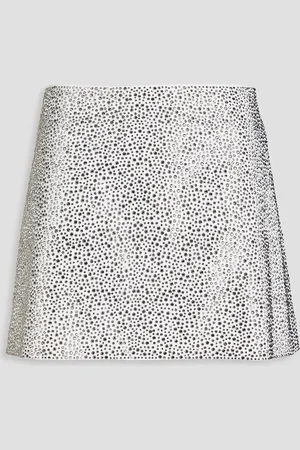 ALICE+OLIVIA Alice Olivia - Riley Minirock aus Crêpe mit Kristallverzierung - - US 14