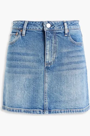 ALICE+OLIVIA Alice Olivia - Joss Minirock aus Denim - Blau - 29