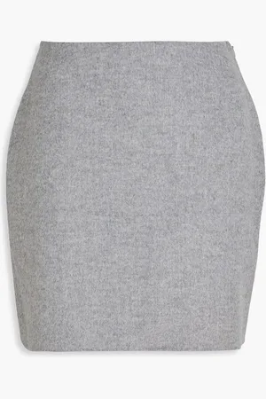 By Malene Birger Chambray Minirock aus gebürsteter Wolle - - DE 38