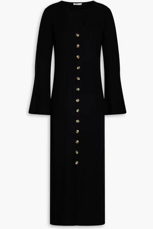 By Malene Birger Colea Midikleid aus gerippter Wolle - - XL