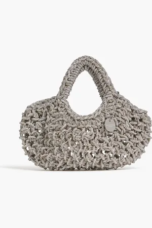 Alexander Wang Tote Bag aus Makramee mit Kristallverzierung - Metallic - OneSize