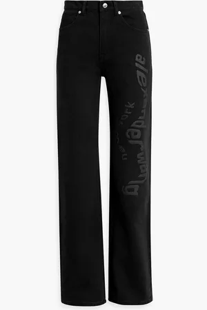 Alexander Wang Hoch sitzende Jeans mit geradem Bein und Print - - 24