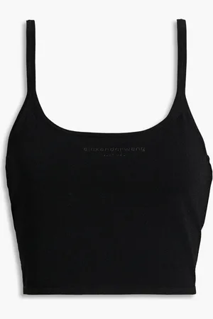 Alexander Wang Cropped Tanktop aus Stretch-Strick - - S
