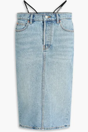Alexander Wang Rock aus Denim mit Kristallverzierung - Blau - 29
