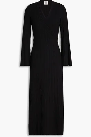 By Malene Birger Gilena Midi-Wickelkleid aus einer gerippten ECOVERO™-Mischung - - L