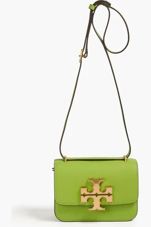Tory Burch Eleanor Crossbody Bag aus Narbenleder - Grün - OneSize