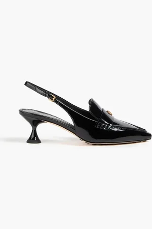 Tory Burch Slingback-Pumps aus Lackleder mit Verzierung - - US 5.5