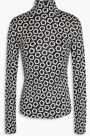 Tory Burch Rollkragenoberteil aus Jersey mit Print - - US 2