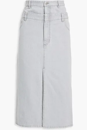 tibi Midirock aus Denim - Grau - 24