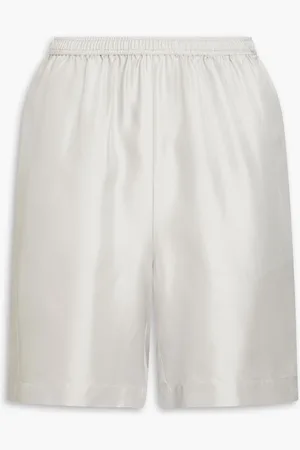 Loulou Studio Zinia Shorts aus Seiden-Twill - Grau - XS