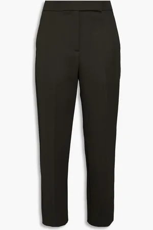 Tory Burch Hose mit geradem Bein aus Woll-Twill - Grün - US 4