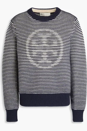 Tory Burch Wollpullover mit Streifen - Blau - M