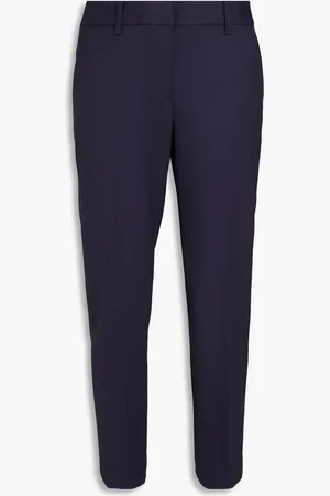 Tory Burch Eng geschnittene Hose aus Crêpe aus einer Wollmischung - Blau - US 8