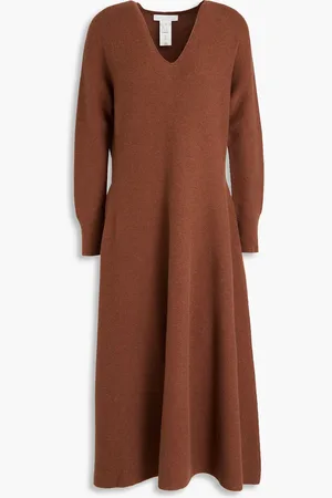 Fabiana Filippi Midikleid aus einer Mischung aus Wolle, Seide und Kaschmir - - IT 40