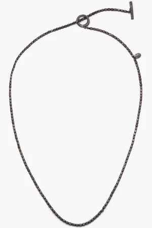 Brunello Cucinelli Stahlgraue Kette mit Zierperlen - Metallic - OneSize