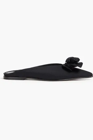Victoria Beckham Slippers aus Jersey mit floralen Applikationen - - EU 38