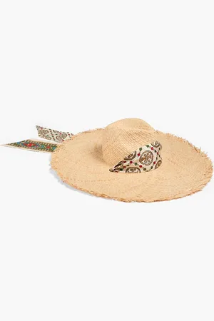 Tory Burch Sonnenhut aus Stroh - Neutral - ONESIZE