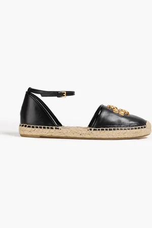 Tory Burch Eleanor Espadrilles aus Leder mit Verzierung - - US 6