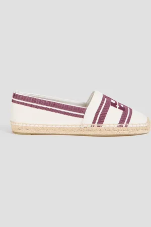 Tory Burch Espadrilles aus Jacquard - Weiß - US 6