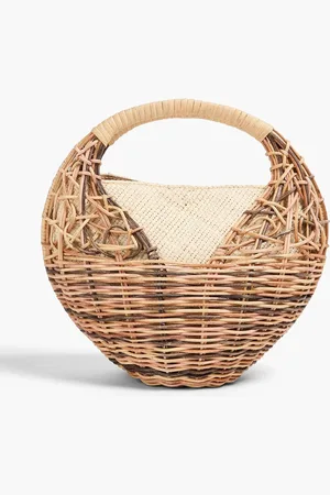 ULLA JOHNSON Seashell Tote Bag aus Rattan - Braun - OneSize