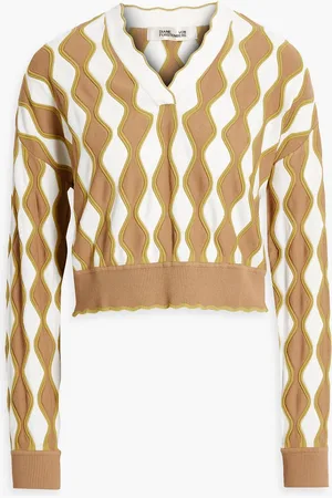 Diane von Furstenberg Sahana Strickpullover mit Intarsienmuster - Braun - S