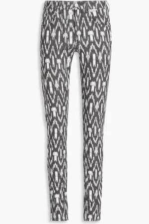 Isabel Marant Jasperi Skinny Jeans aus Denim mit Print - Grau - 30