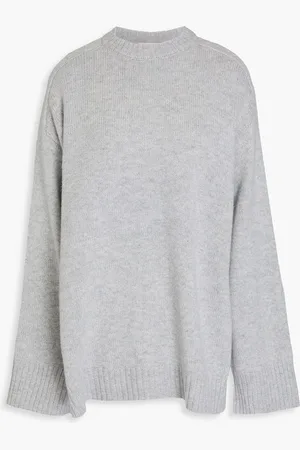 Loulou Studio Melierter Pullover aus einer Woll-Kaschmirmischung - Grau - XL