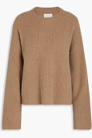 Loulou Studio Carvi Pullover aus geripptem Kaschmir - Neutral - XL