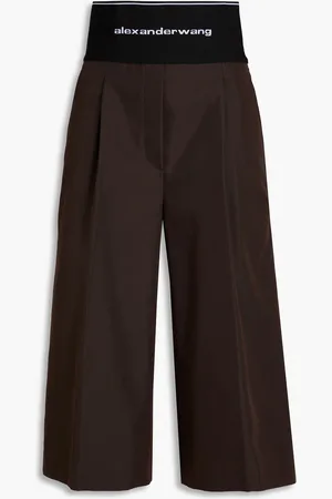 Alexander Wang Culottes aus Gabardine aus einer Baumwollmischung mit Falten - Braun - US 0