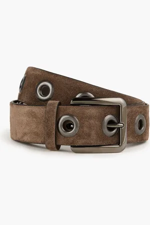 Brunello Cucinelli Gürtel aus Veloursleder - Neutral - M