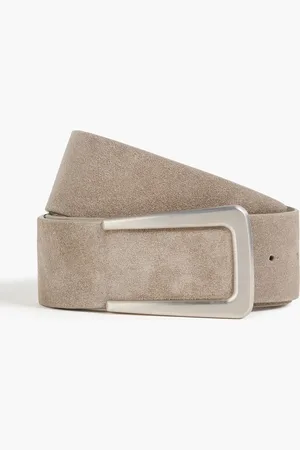 Brunello Cucinelli Gürtel aus Veloursleder - Neutral - L