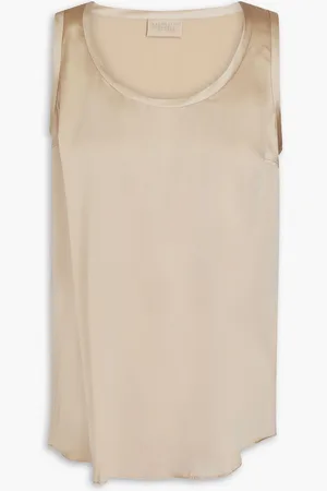Brunello Cucinelli Tanktop aus Satin aus einer Seidenmischung - Neutral - XXS