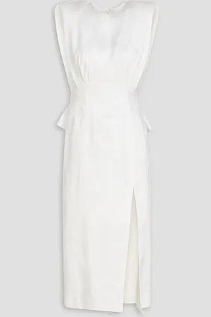 HUISHAN ZHANG Midikleid aus Jacquard aus einer Wollmischung mit Schleife - - UK 4
