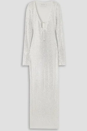 16Arlington Solaria Maxikleid aus Mesh mit Kristallen - - UK 10