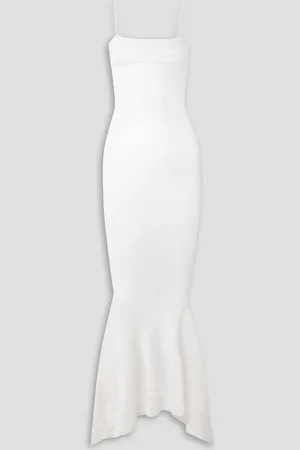 ALEXANDRE VAUTHIER Robe aus Stretch-Strick mit Pointelle-Details - Weiß - FR 40