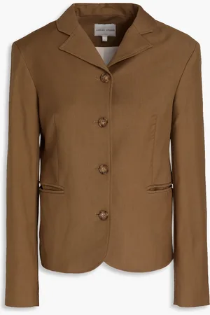 Loulou Studio Marine Blazer aus Woll-Twill - Braun - L